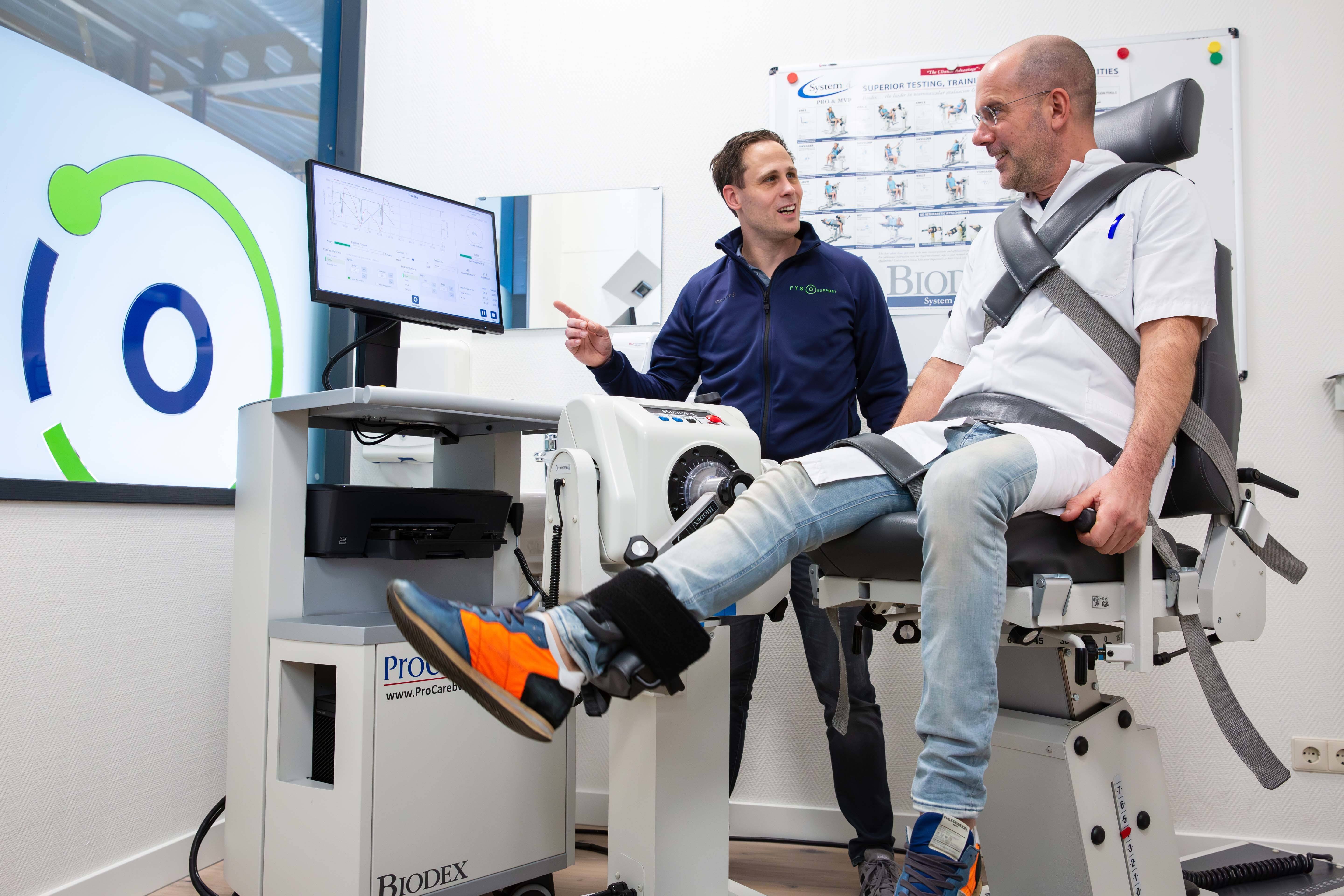 1000ste Biodex krachttest uitgevoerd bij FysioSupport
